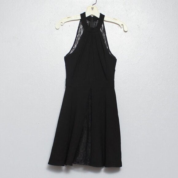 BcbGeneration black lace halter neck dress - Picture 1 of 6